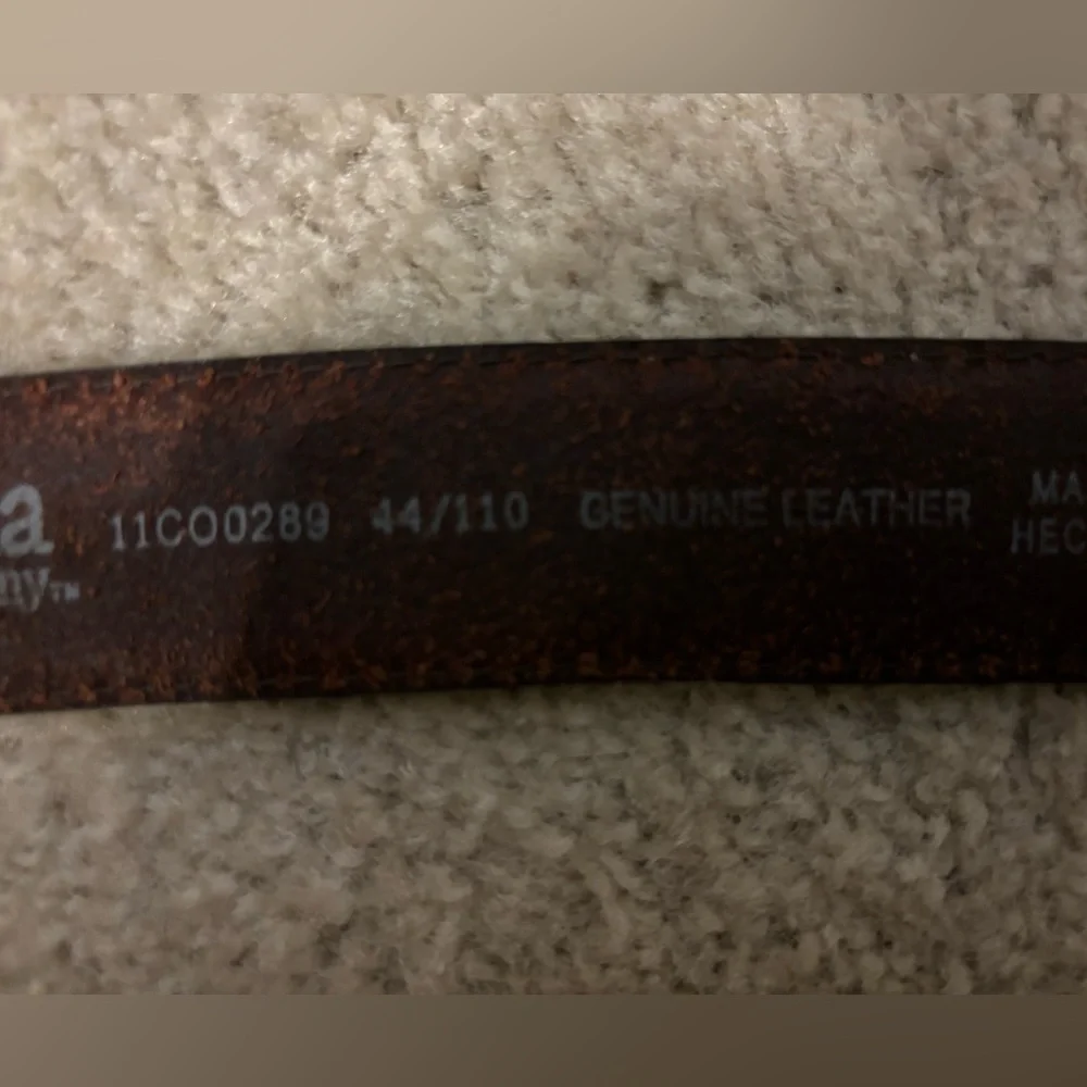 Columbia Belt Sportswear Men’s 44/110x 1.25” Brown Genuine Leather